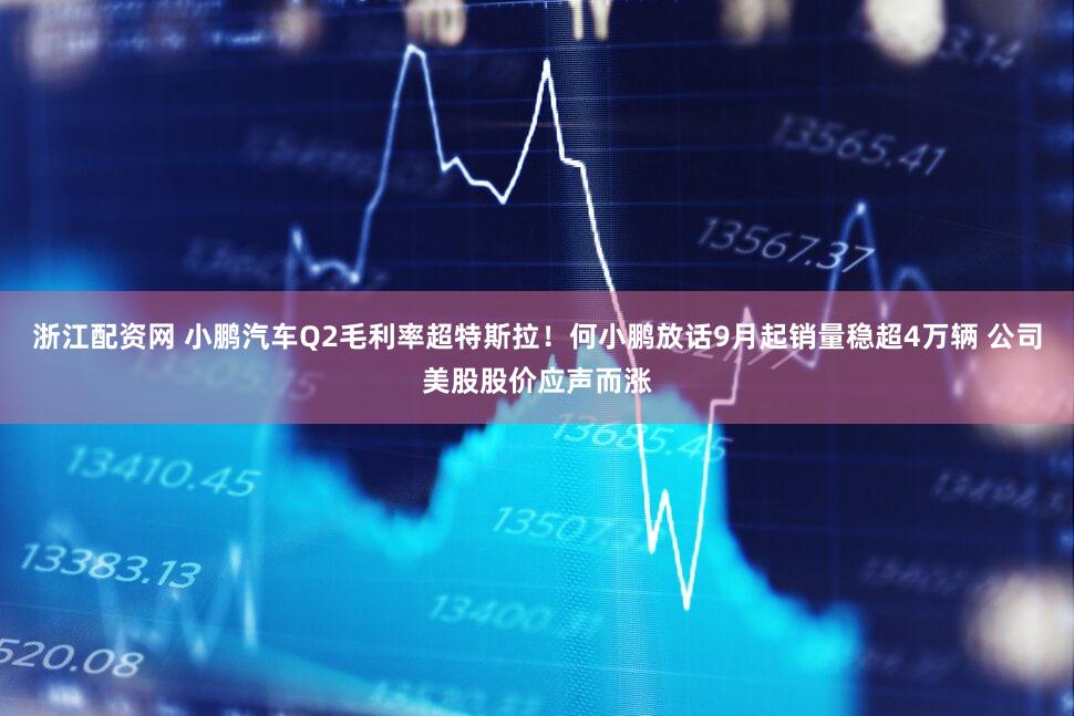 浙江配资网 小鹏汽车Q2毛利率超特斯拉！何小鹏放话9月起销量稳超4万辆 公司美股股价应声而涨