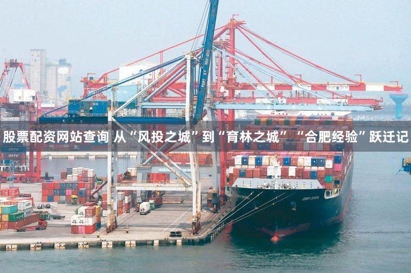 股票配资网站查询 从“风投之城”到“育林之城” “合肥经验”跃迁记