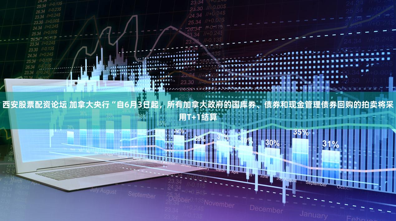 西安股票配资论坛 加拿大央行“自6月3日起，所有加拿大政府的国库券、债券和现金管理债券回购的拍卖将采用T+1结算